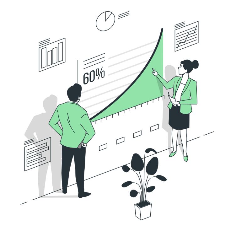 Growth curve Customizable Cartoon Illustrations _ Bro Style